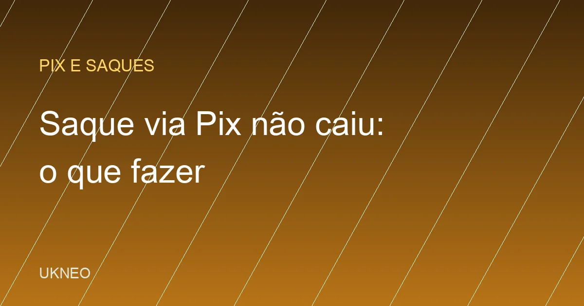 Saque da Binance via Pix não caiu: o que fazer